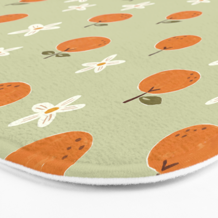 Little Orange Blossoms Bath Mat Gallery Image 3