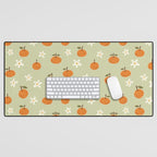 Little Orange Blossoms Desk Mat Gallery Image 1