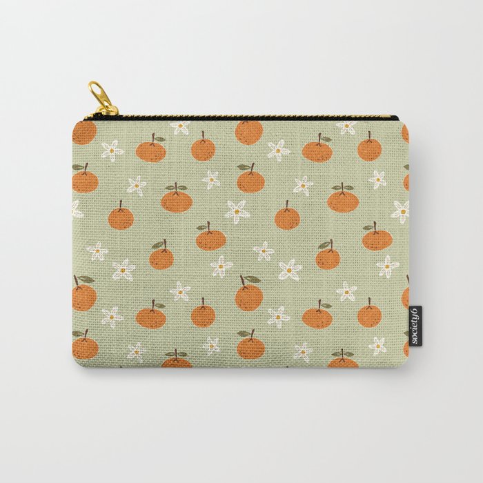 Little Orange Blossoms Carry All Pouch Gallery Image 1