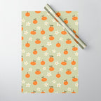 Little Orange Blossoms Wrapping Paper Gallery Image 1