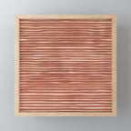 Nomad Terracotta Stripes Mini Art Print Gallery Image 1