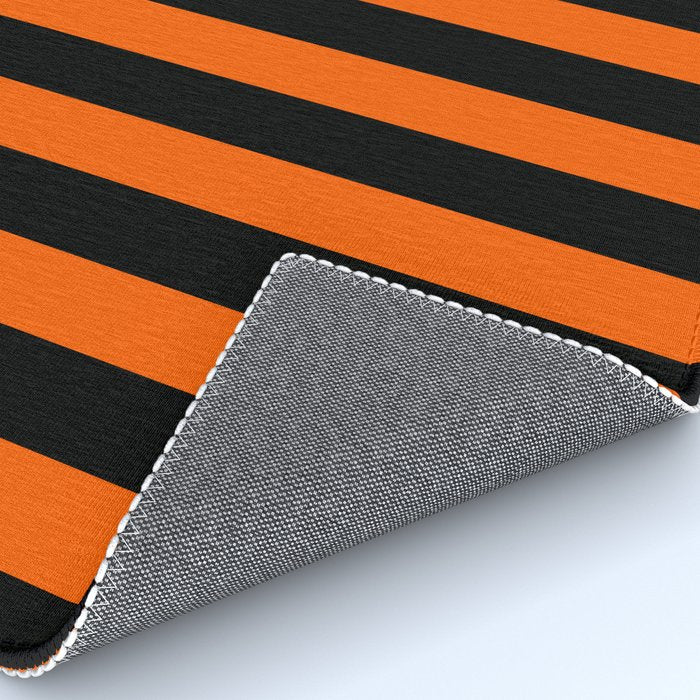 Black & Orange Stripes Rug Gallery Image 4