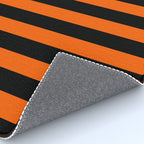Black & Orange Stripes Rug Gallery Image 4