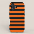 Black & Orange Stripes iPhone Case Gallery Image 1