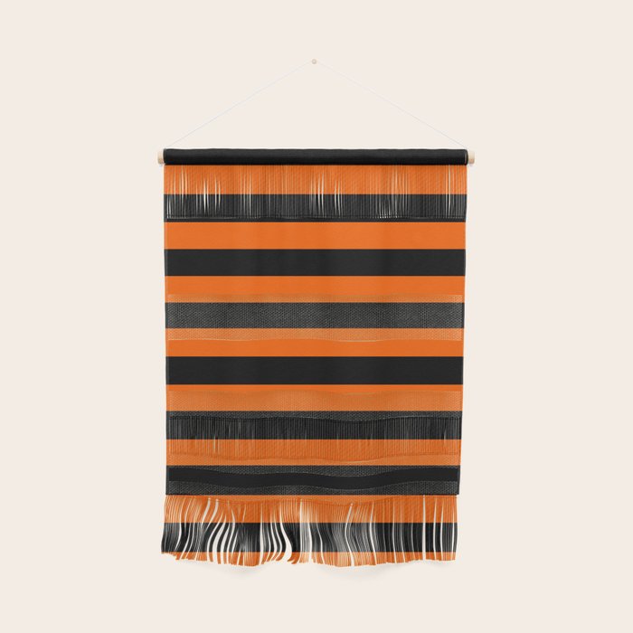Black & Orange Stripes Wall Hanging Gallery Image 1