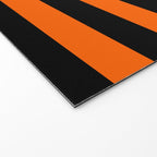 Black & Orange Stripes Welcome Mat Gallery Image 2