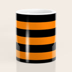Black & Orange Stripes Coffee Mug Gallery Image 4