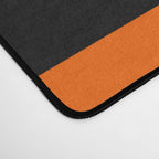 Black & Orange Stripes Desk Mat Gallery Image 4