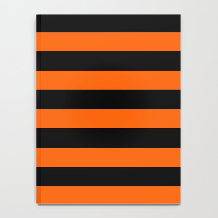 Black & Orange Stripes Notebook Gallery Image 4
