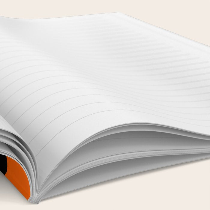 Black & Orange Stripes Notebook Gallery Image 2