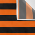 Black & Orange Stripes Wall Tapestry Gallery Image 3