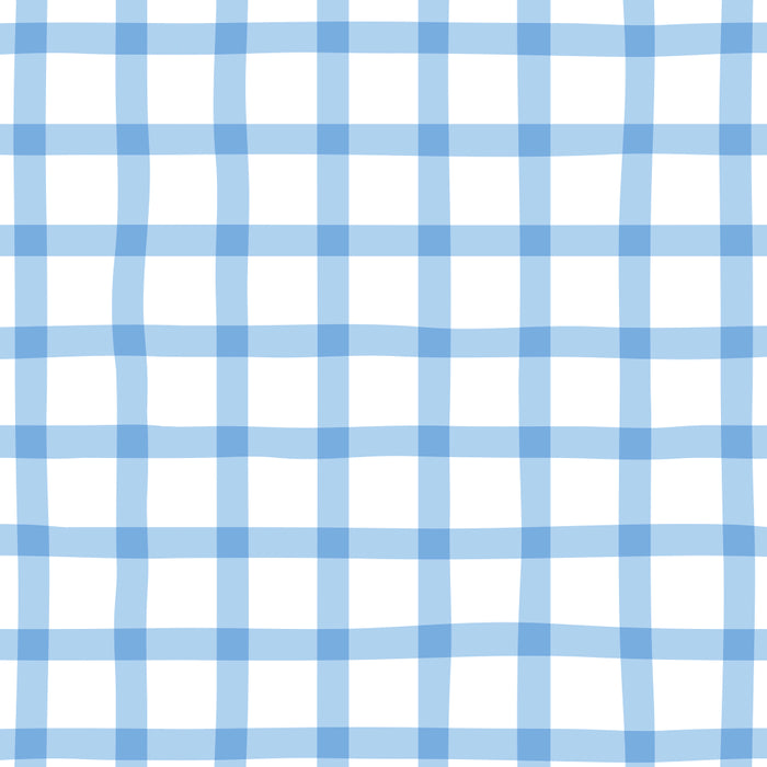 Blue geometric plaid gingham pattern Coffee Mug Gallery Image 2