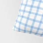 Blue geometric plaid gingham pattern Pillow Sham Gallery Image 4