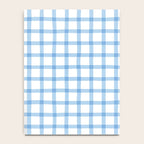 Blue geometric plaid gingham pattern Notebook Gallery Image 4
