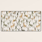 Fall Winter Woodland Deer Animals Desk Mat Gallery Image 3