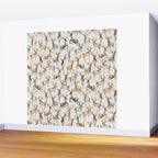 Fall Winter Woodland Deer Animals Wall Mural Gallery Image 2