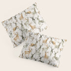 Fall Winter Woodland Deer Animals Pillow Sham Gallery Image 3