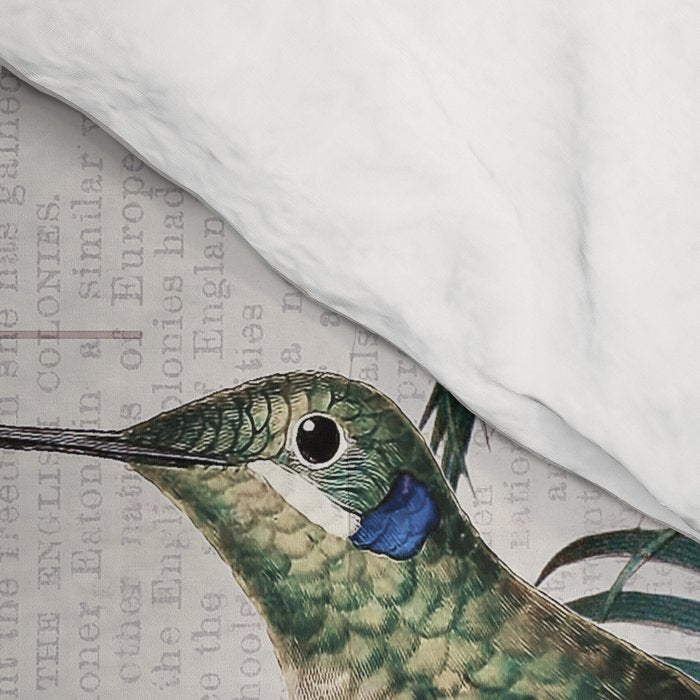 Tropical Birds Paradise Vintage Botanical Illustration Comforter Gallery Image 4