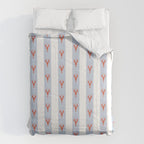 Red Lobsters On Hand-Painted Blue Stripes Comforter Gallery Image 6