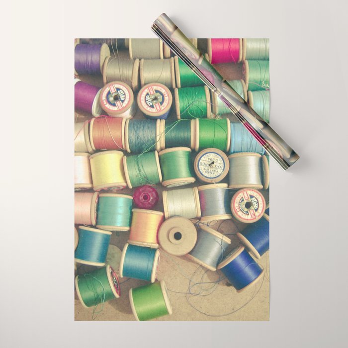 Cotton Reels Wrapping Paper Gallery Image 1