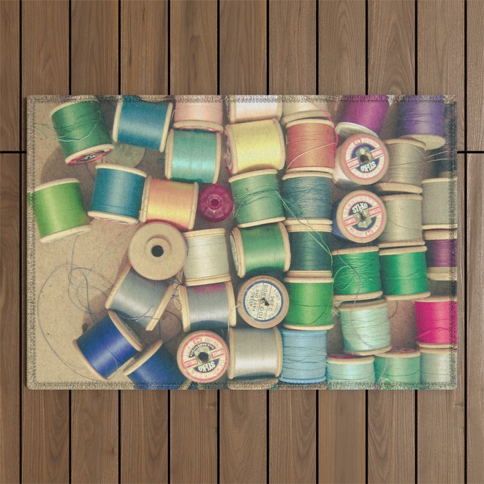Cotton Reels Outdoor Rug Gallery Image 1