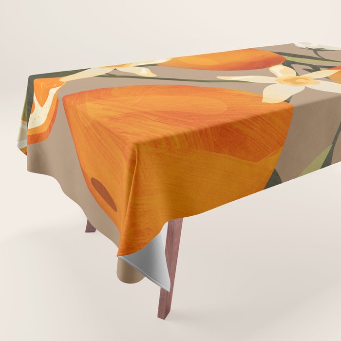 Oranges Botanical Art 2 Tablecloth Gallery Image 1