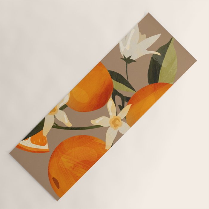 Oranges Botanical Art 2 Yoga Mat Gallery Image 1