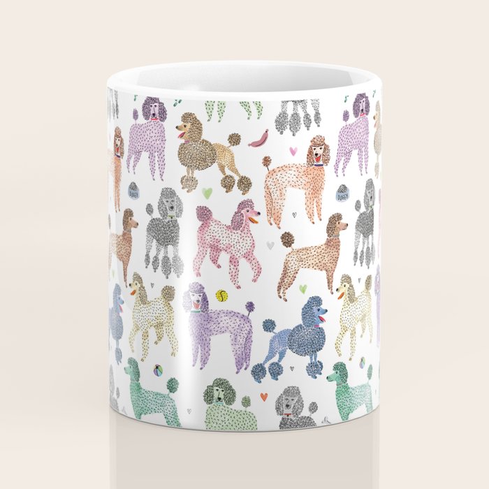 Poodles by Veronique de Jong Coffee Mug Gallery Image 4