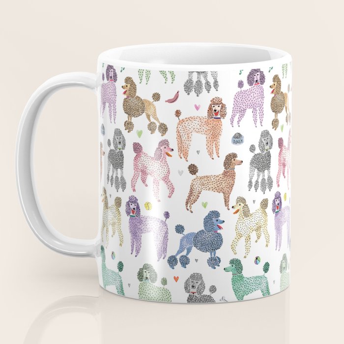 Poodles by Veronique de Jong Coffee Mug Gallery Image 3