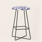 Pretty watercolor branches - blue and yellow Stool Gallery Image 1