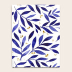 Pretty watercolor branches - blue and yellow Notebook Gallery Image 4