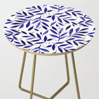 Pretty watercolor branches - blue and yellow Side Table Gallery Image 2
