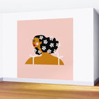 Flowers In Hair Wall Mural Gallery Image 2