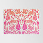 Tropical Toucans - Pink OmbrÃ© Palette Rug Gallery Image 2