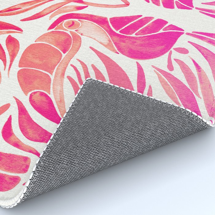 Tropical Toucans - Pink OmbrÃ© Palette Rug Gallery Image 4
