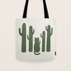 Hidden cat 55g green CATus Tote Bag Gallery Image 1