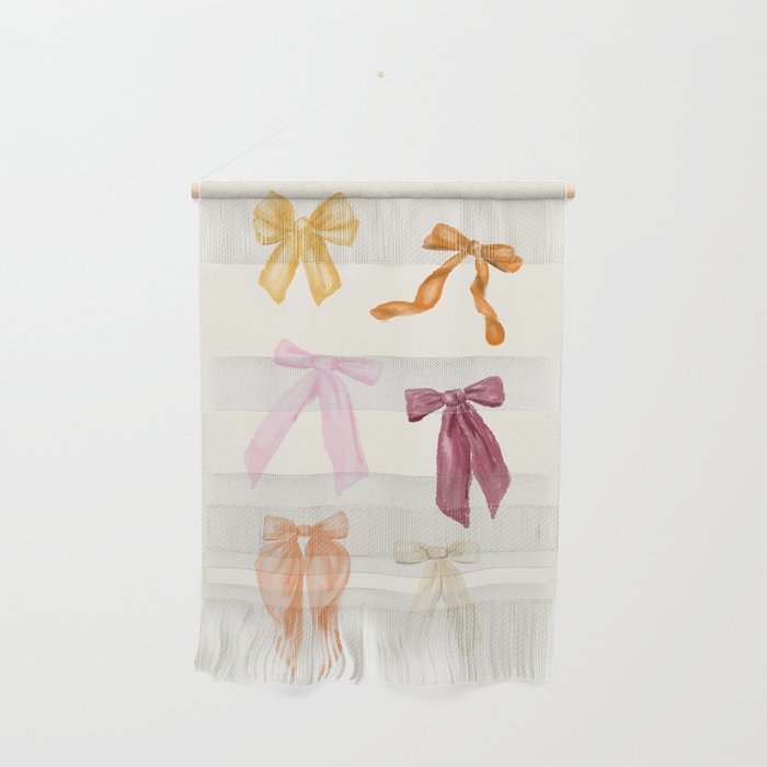 Pastel Watercolor Bow Ties Wall Hanging Gallery Image 1