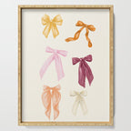 Pastel Watercolor Bow Ties Serving Tray Gallery Image 1