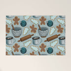 Christmas Baking, Christmas Cookies, Sugar Cookies, Gingerbread Man Welcome Mat Gallery Image 1