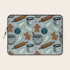 Christmas Baking, Christmas Cookies, Sugar Cookies, Gingerbread Man Laptop Sleeve Gallery Image 1