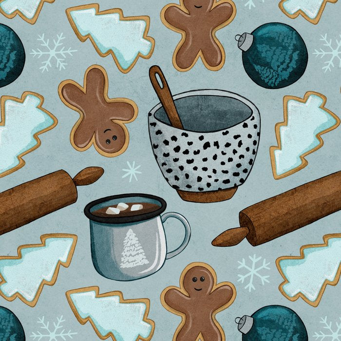 Christmas Baking, Christmas Cookies, Sugar Cookies, Gingerbread Man Coffee Mug Gallery Image 2