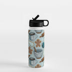 Christmas Baking, Christmas Cookies, Sugar Cookies, Gingerbread Man Water Bottle Gallery Image 1