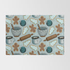 Christmas Baking, Christmas Cookies, Sugar Cookies, Gingerbread Man Rug Gallery Image 2