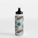 Christmas Baking, Christmas Cookies, Sugar Cookies, Gingerbread Man Water Bottle Gallery Image 3
