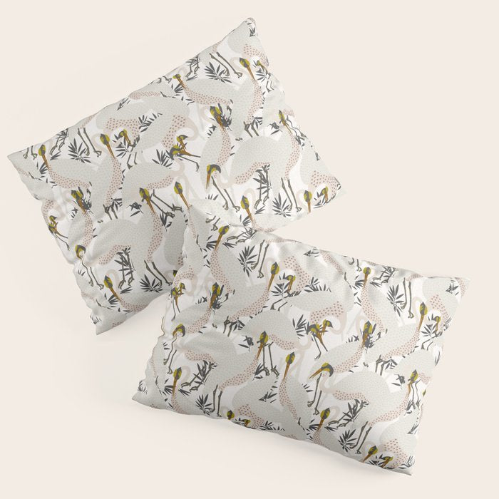 HERON WHITE Pillow Sham Gallery Image 3