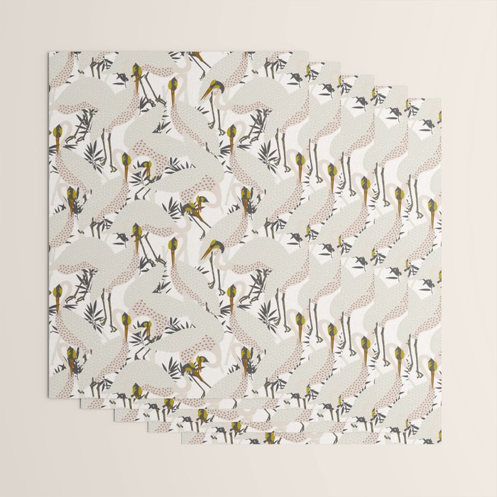 HERON WHITE Wrapping Paper Gallery Image 3