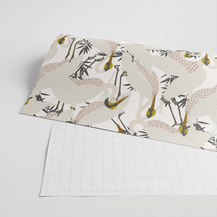 HERON WHITE Wrapping Paper Gallery Image 2
