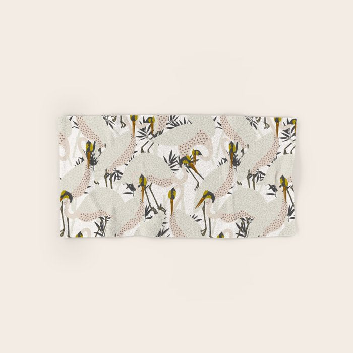 HERON WHITE Bath Towel Gallery Image 1