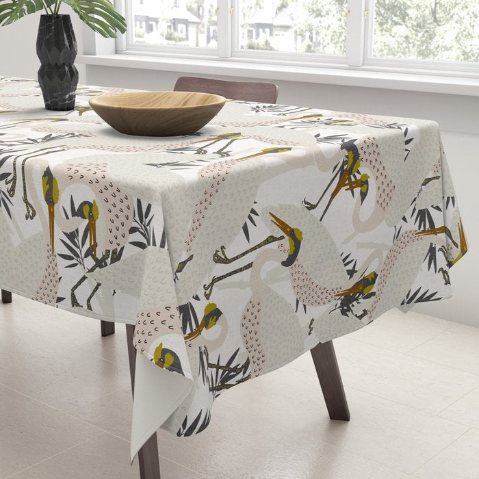 HERON WHITE Tablecloth Gallery Image 3
