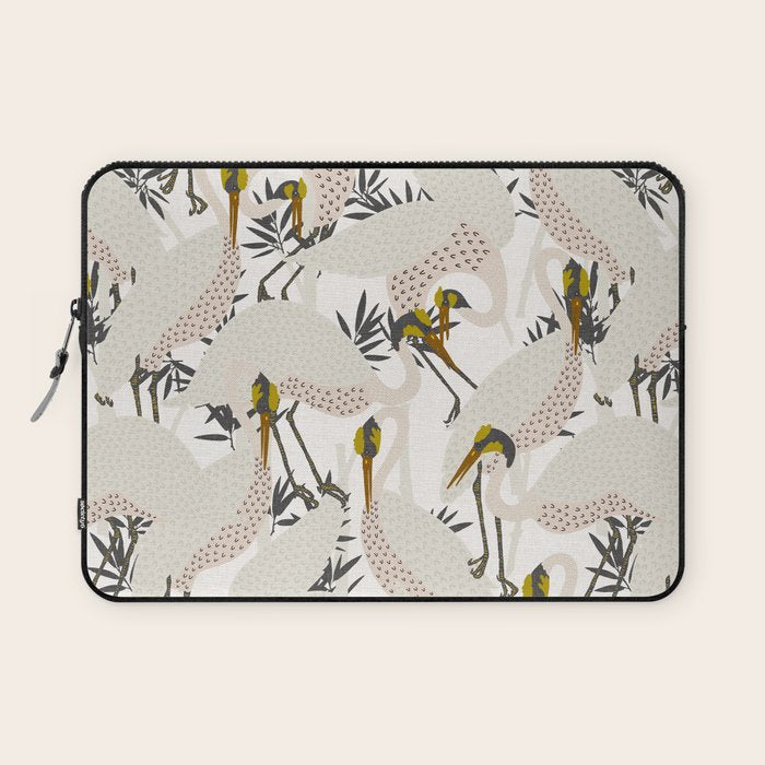 HERON WHITE Laptop Sleeve Gallery Image 1